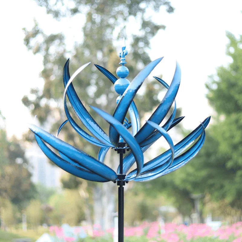 Kinetic Metal Garden Wind Spinner