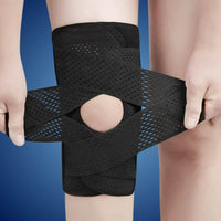 Knee Pads with Supportive Compression Springs and Tension Strap – for Stability, Pain Relief, and Protection