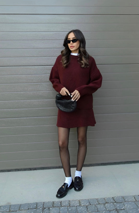 Knit Set – Sweater + Skirt