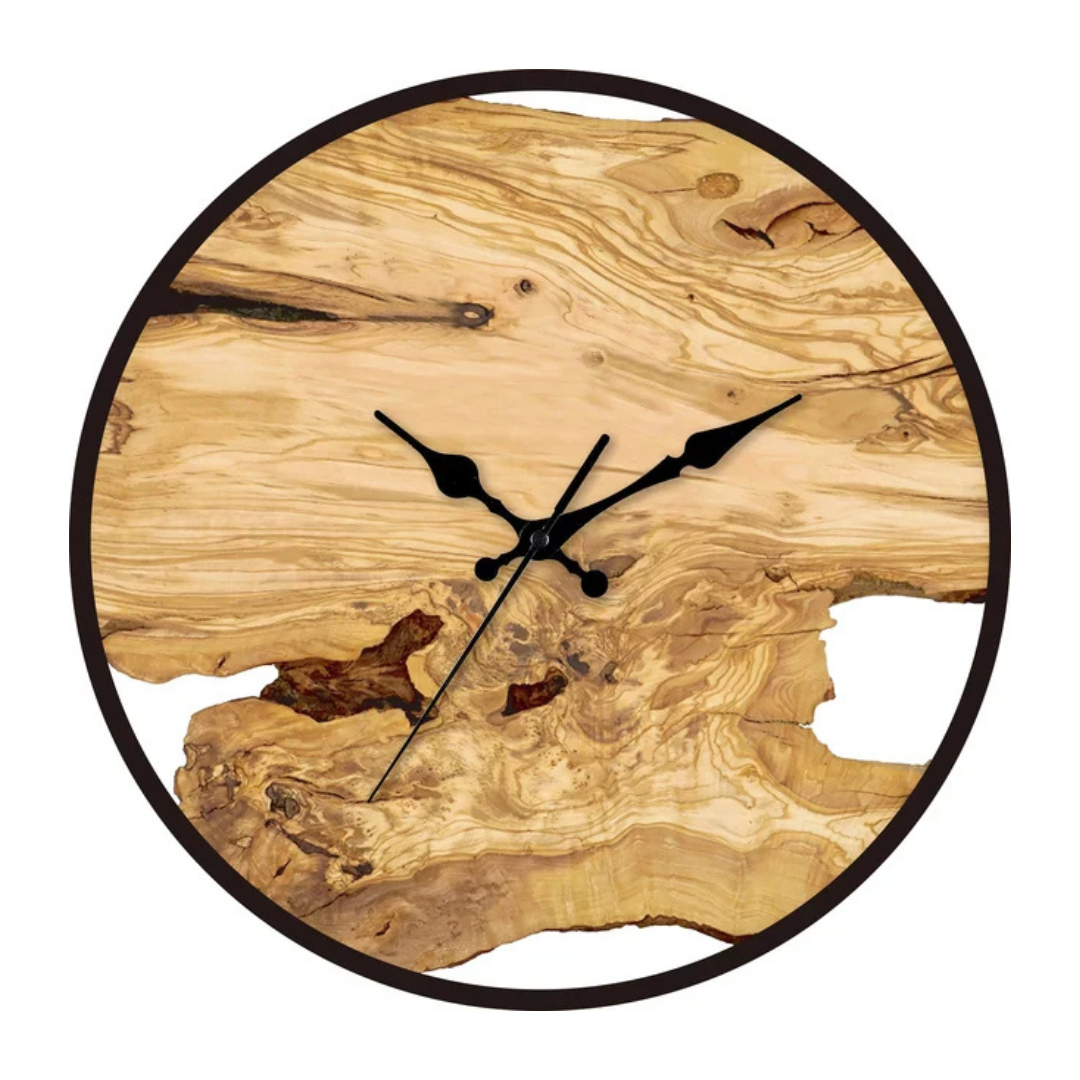 Large Black Minimalist Wall Clock