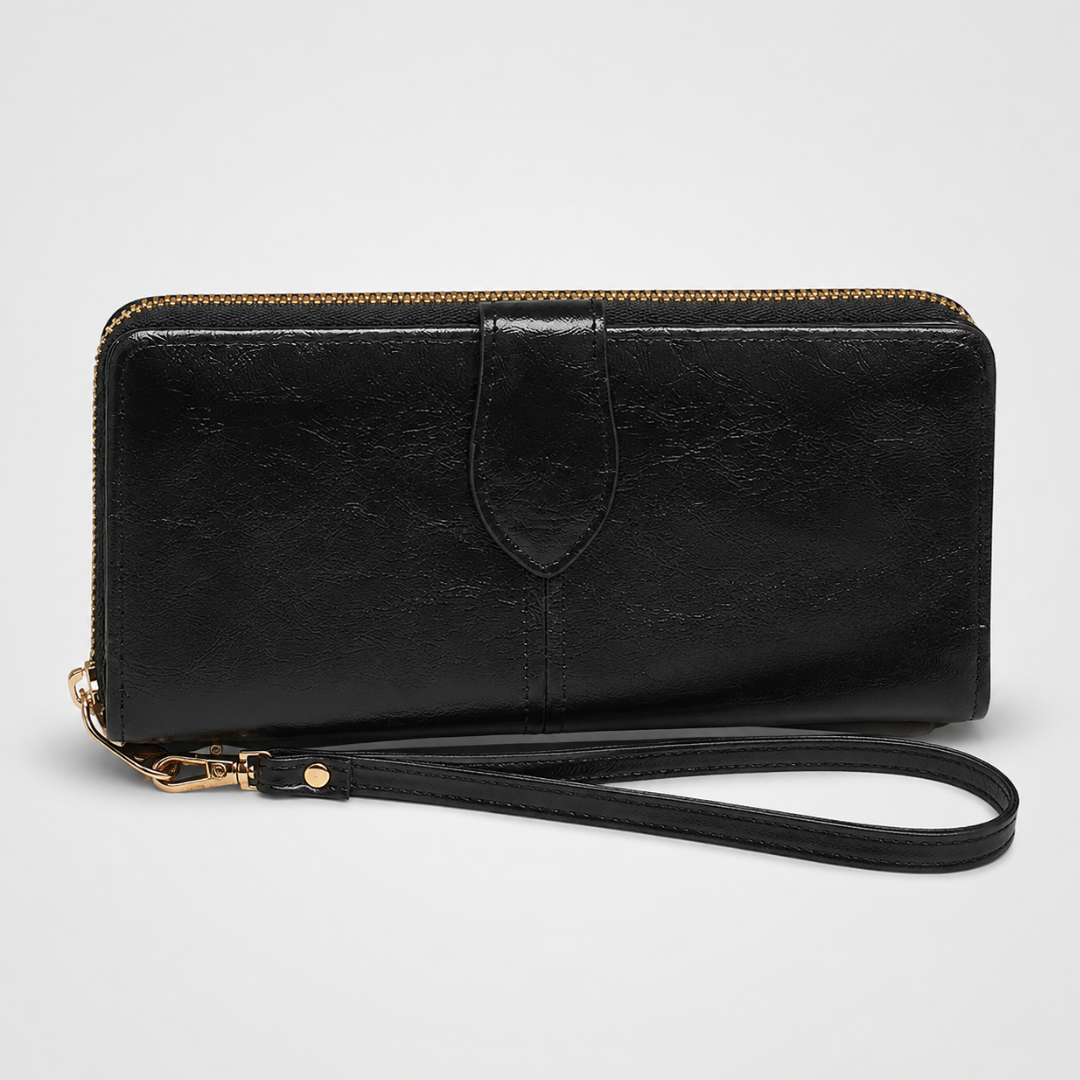 Large Zip-Around Clutch