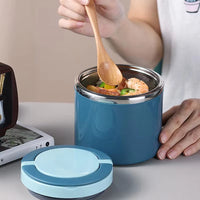 Leak-Proof Double-Wall Stainless Steel Thermal Lunch Pot Keeps Meals Warm - 630ml or 1000ml
