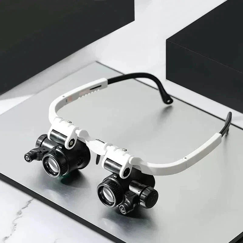 LED Magnifying Glasses with 8x, 15x, and 23x Magnification for Detailed Viewing and Precision Work