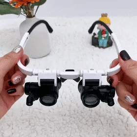 LED Magnifying Glasses with 8x, 15x, and 23x Magnification for Detailed Viewing and Precision Work