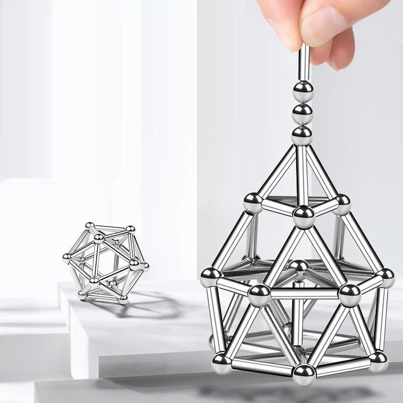 Magnetic Steel Sticks and Balls Set