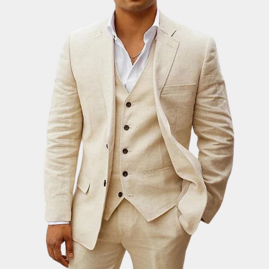 Men's 3-Piece Suit | Classic & Breathable