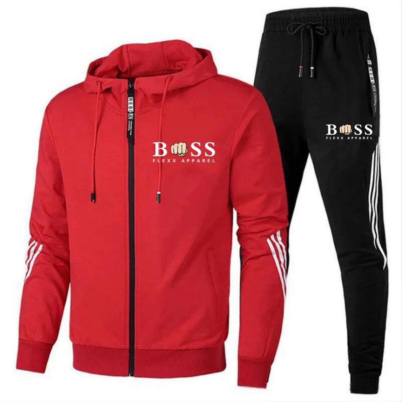 Men's Breathable and Stylish 2-Piece Sports Tracksuit Set