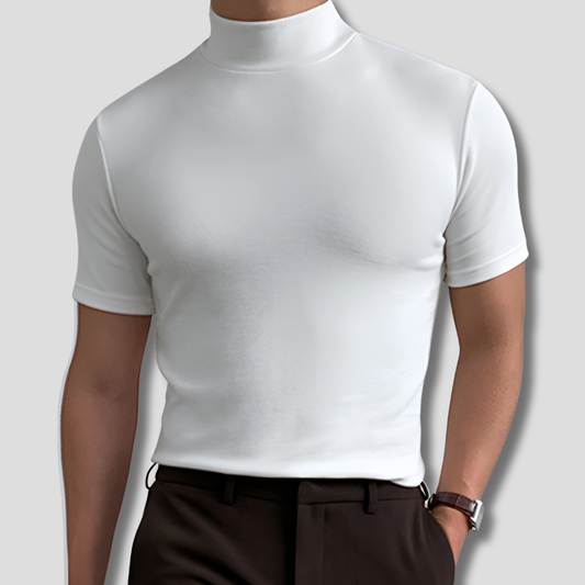 Men's Breathable Mock Neck Top