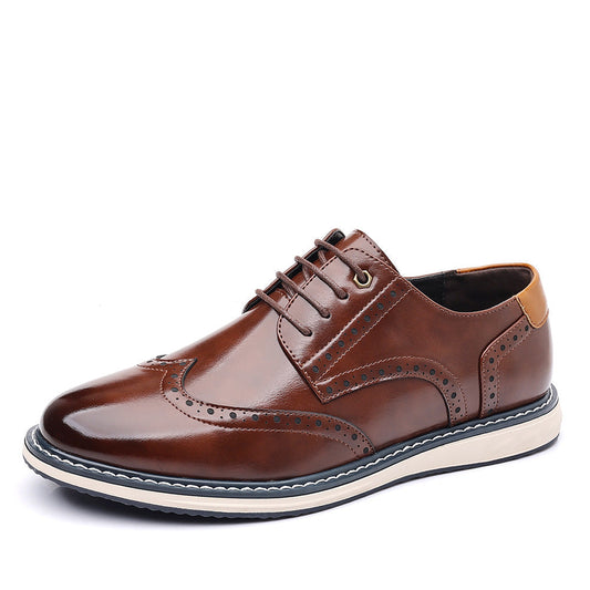 Men's Brogue Lace-Up Dress Shoes