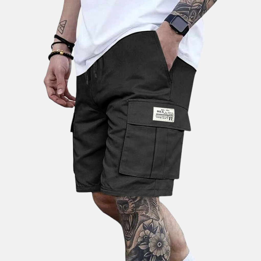 Men's Cargo Shorts with Elastic Waist