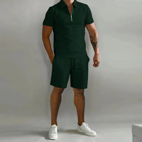 Men's Casual Summer Polo and Shorts Set – Stylish & Comfortable