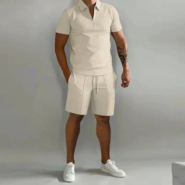 Men's Casual Summer Polo and Shorts Set – Stylish & Comfortable