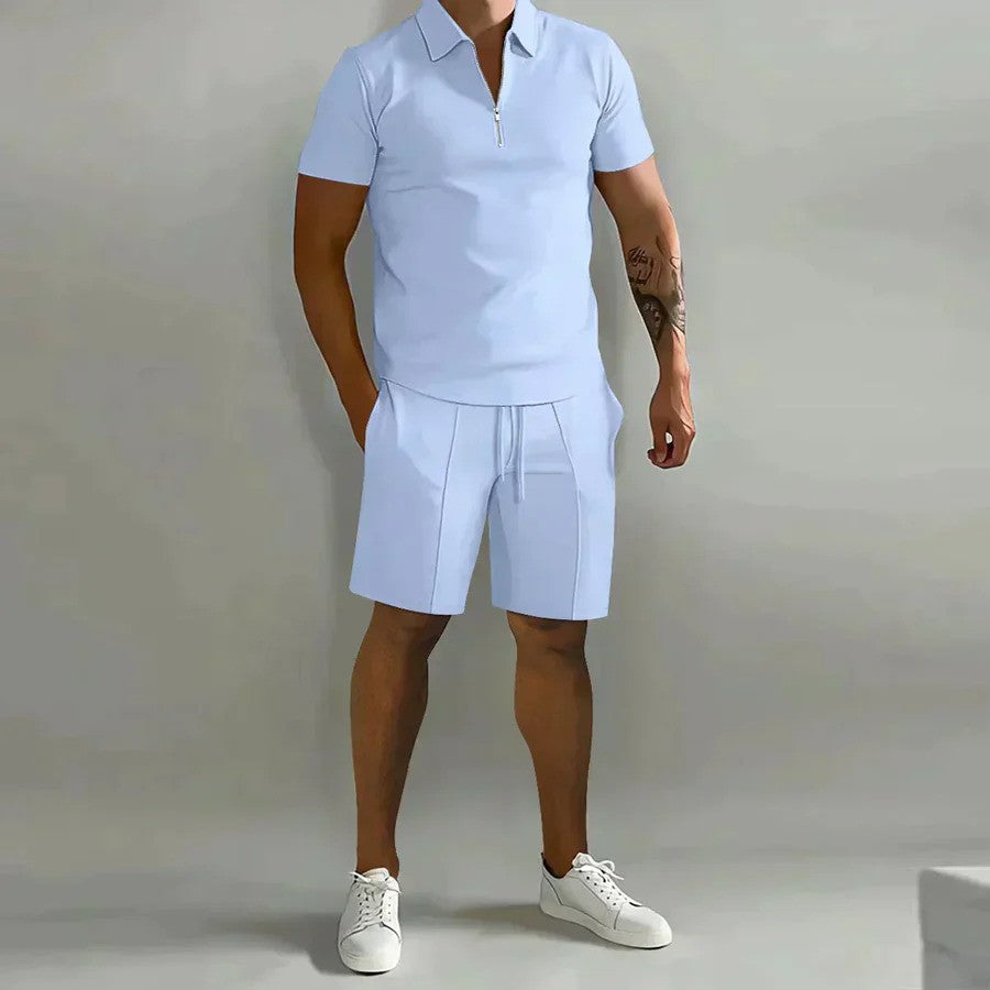 Men's Casual Summer Polo and Shorts Set – Stylish & Comfortable