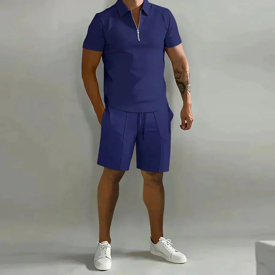 Men's Casual Summer Polo and Shorts Set – Stylish & Comfortable