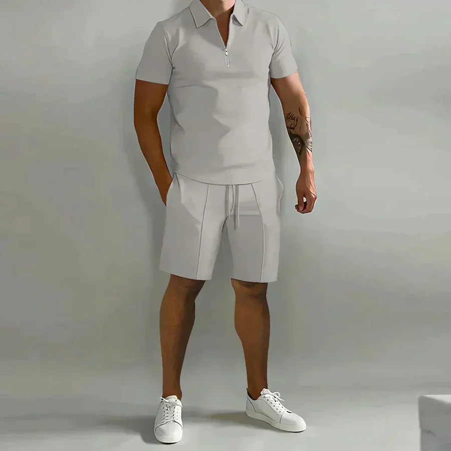 Men's Casual Summer Polo and Shorts Set – Stylish & Comfortable
