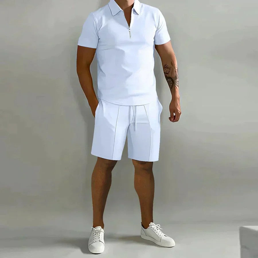 Men's Casual Summer Polo and Shorts Set – Stylish & Comfortable