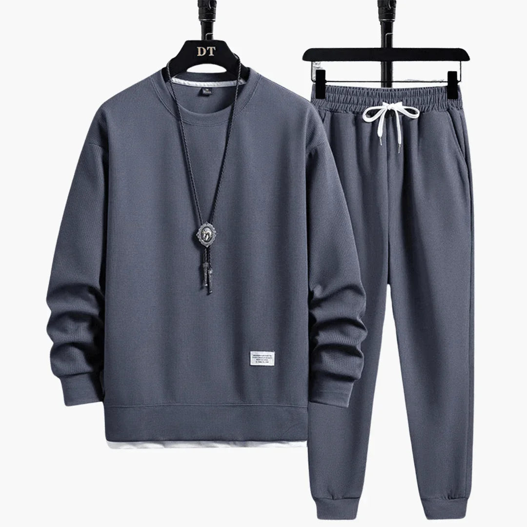 Men's Casual Tracksuit Set with Sweatshirt – Sporty and Modern