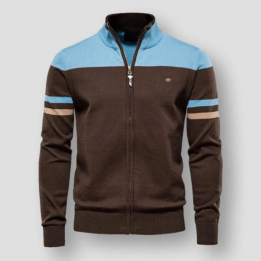Men's Color-Block Zip-Up Jacket