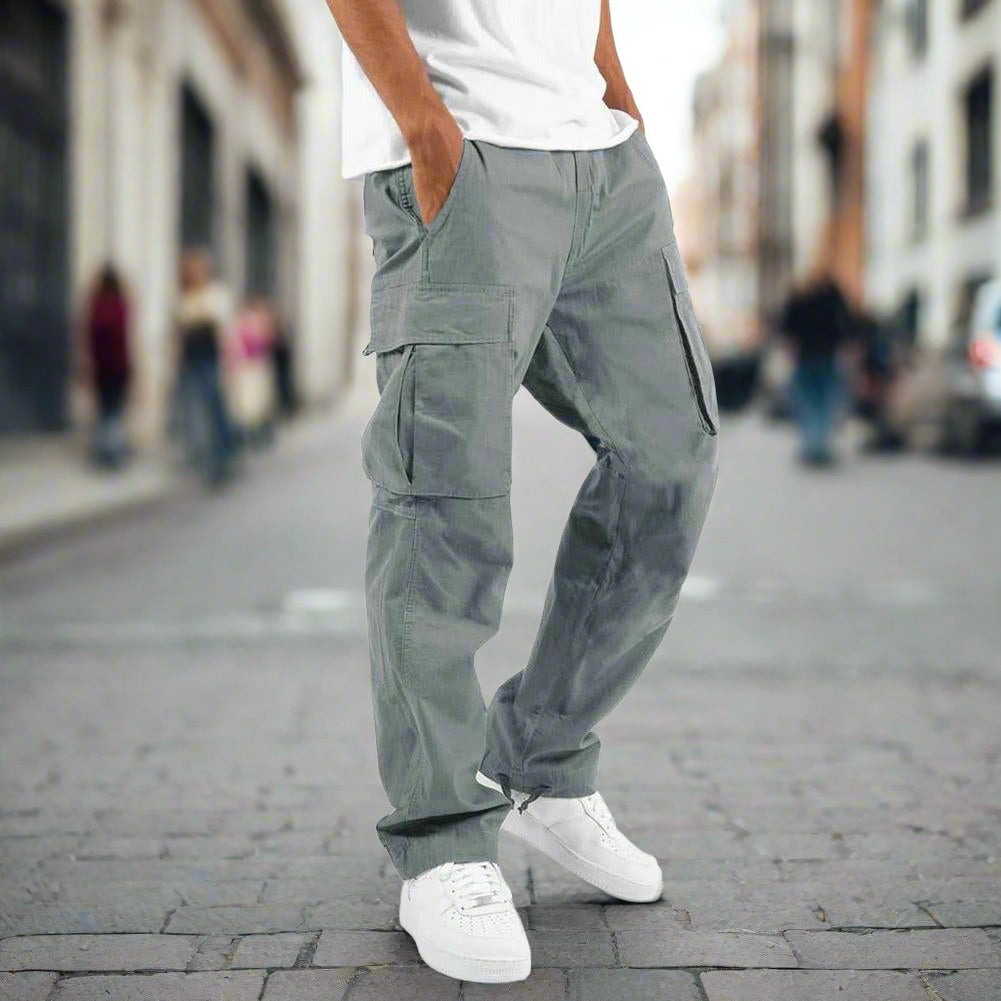 Men's Comfortable Loose Fit Cargo Trousers