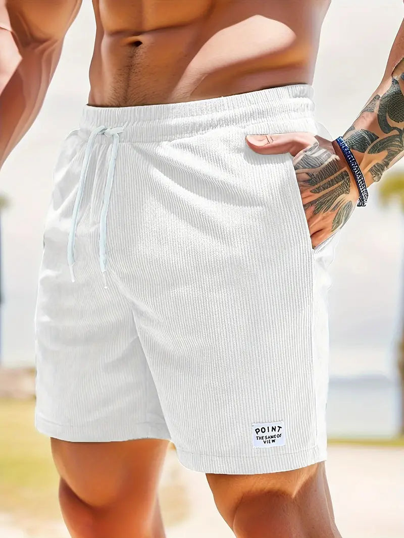 Men's Corduroy Drawstring Shorts