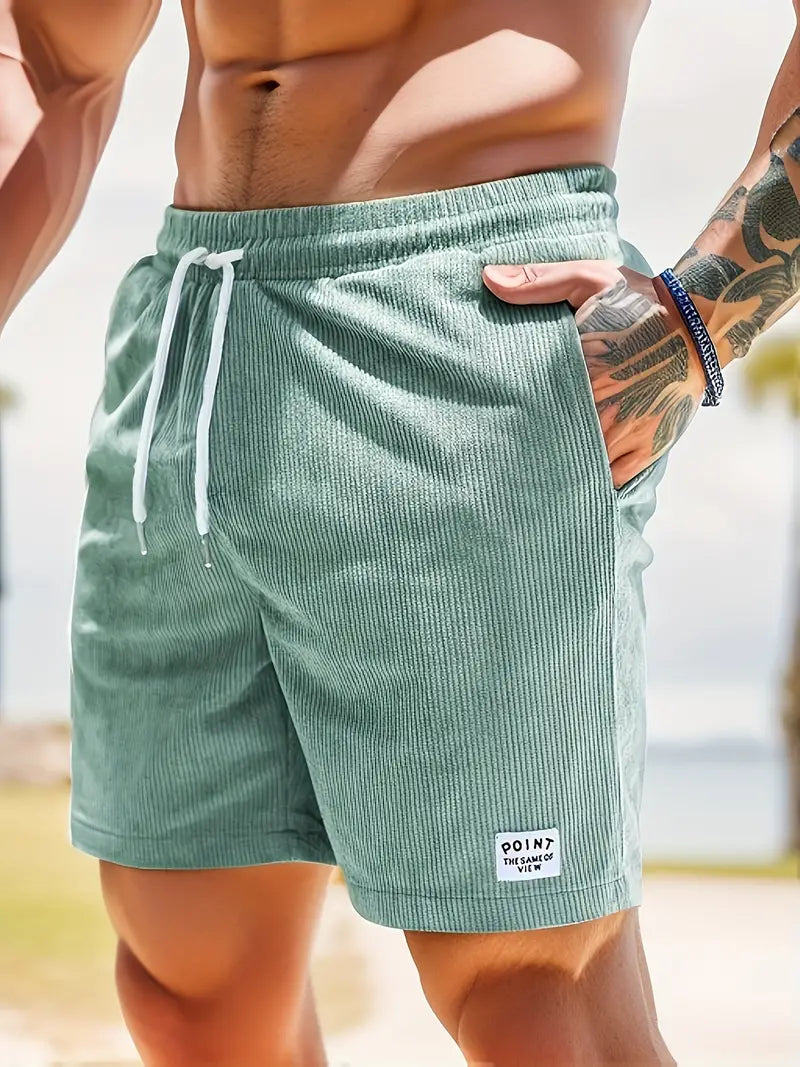Men's Corduroy Drawstring Shorts