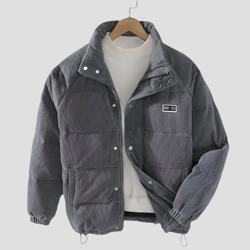 Men's Corduroy Puffer Jacket