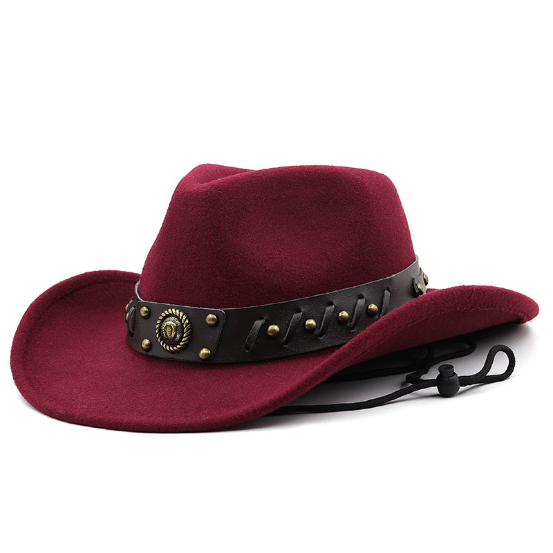 Men's Cowboy Hat with Adjustable Buckle