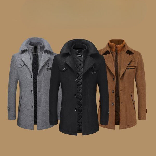 Men's Double-Breasted Pea Coat
