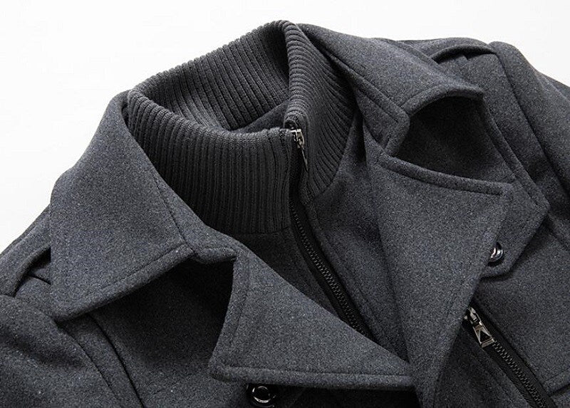 Men's Double-Breasted Pea Coat