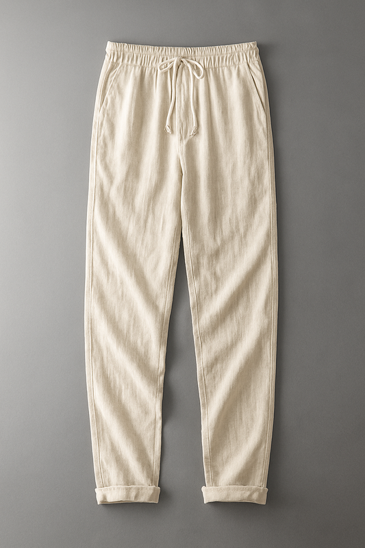 Men's Drawstring Straight-Leg Pants