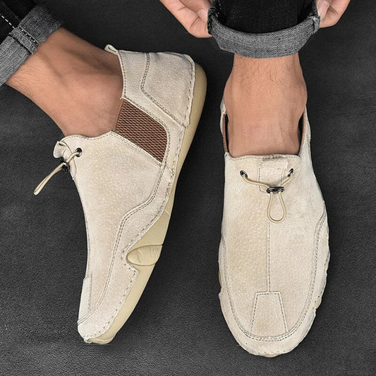 Men's Driving Moccasins with Drawstring Closure