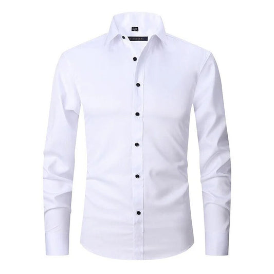 Men's Elegant Wrinkle-Free Button-Down Shirt