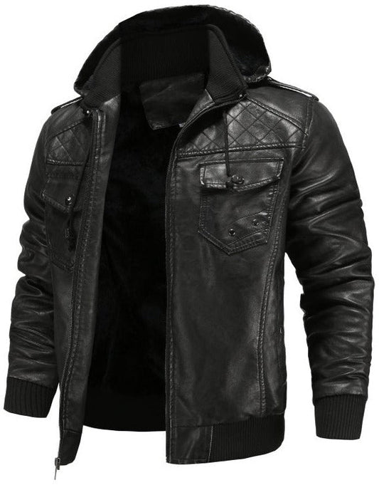 Men's Hooded Bomber Jacket