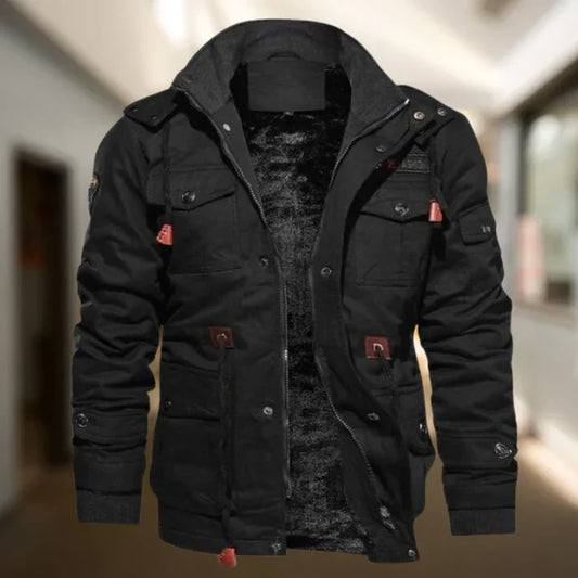 Men's Hooded Military Jacket