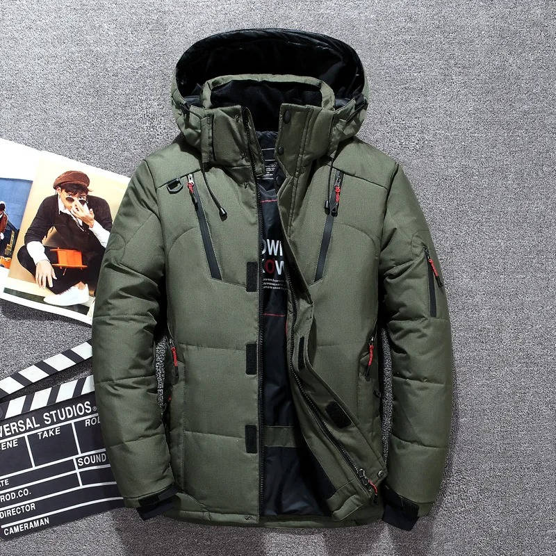 Men's Insulated Winter Parka - Waterproof, Windproof Jacket for Extreme Cold Weather