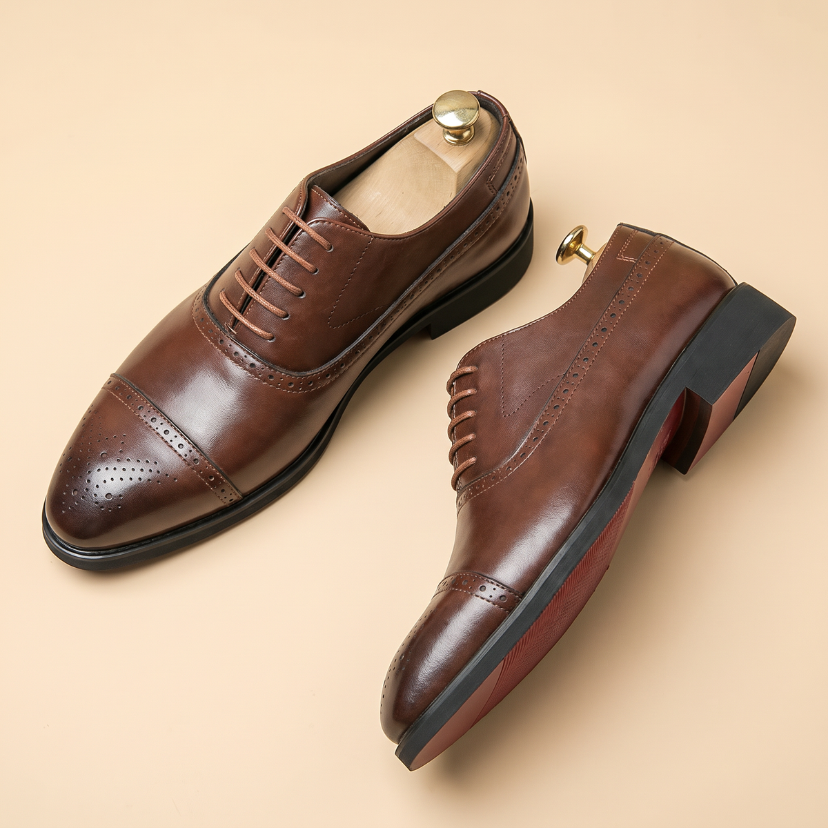 Men's Leather Brogues | Formal Lace-Up Shoes