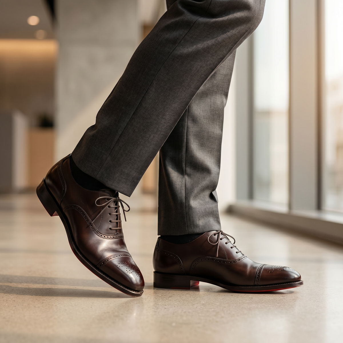 Men's Leather Brogues | Formal Lace-Up Shoes