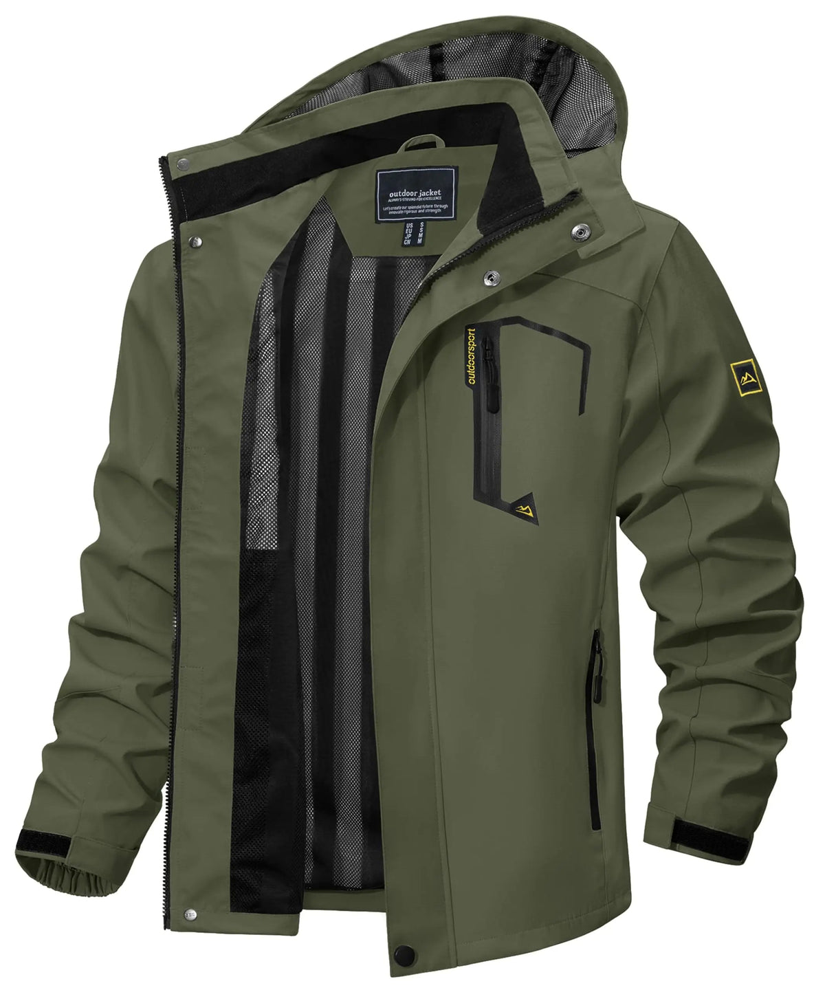 Men's Lightweight Hooded Rain Jacket