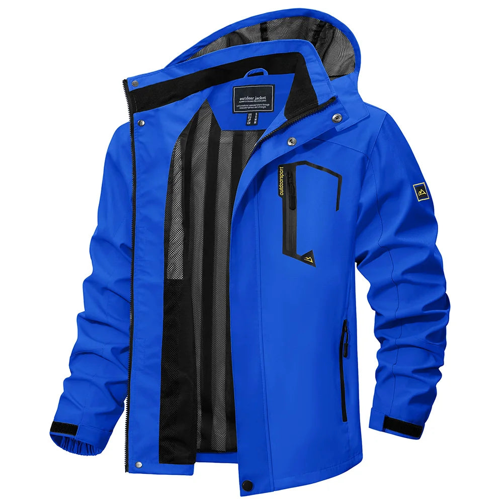 Men's Lightweight Hooded Rain Jacket