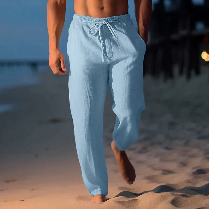 Men's Linen Drawstring Pants