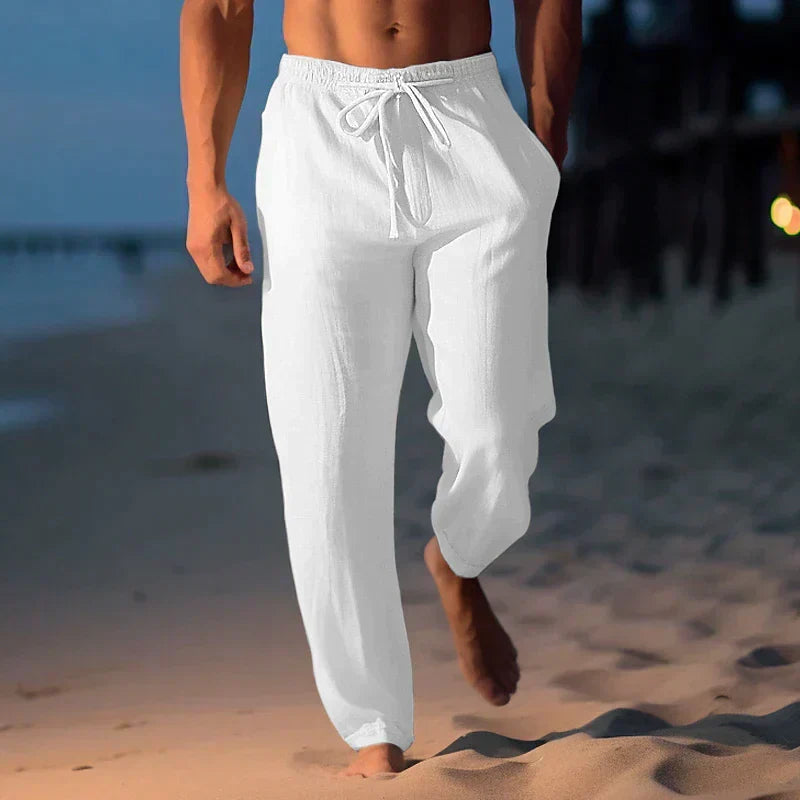 Men's Linen Drawstring Pants