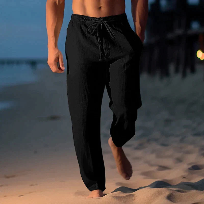 Men's Linen Drawstring Pants