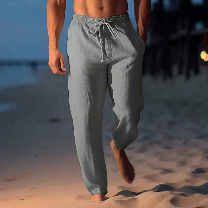 Men's Linen Drawstring Pants