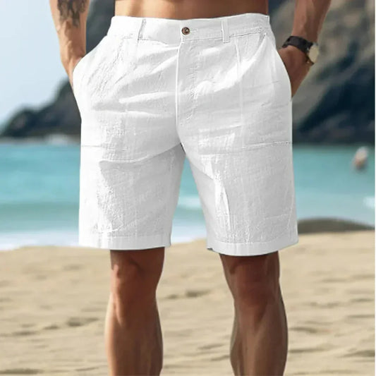 Men's Linen Drawstring Shorts