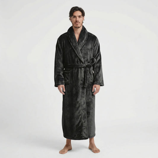 Men's Long Bathrobe with Belt