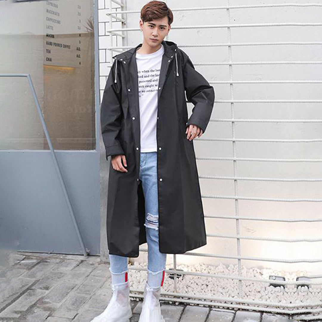 Men's Long Hooded Jacket