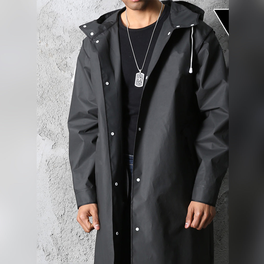 Men's Long Hooded Jacket