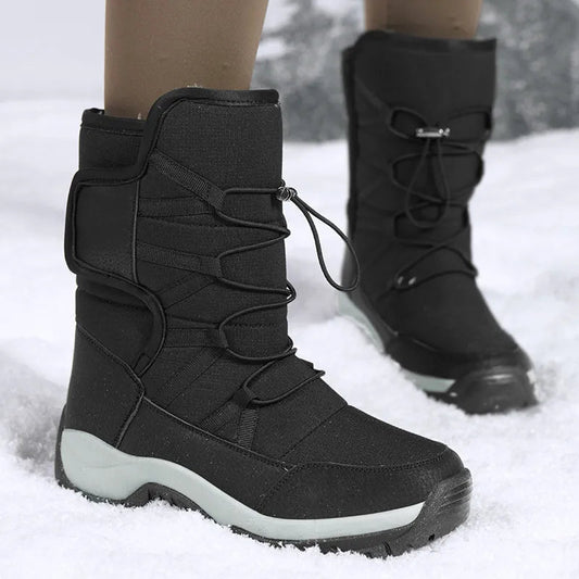 Men's Mid-Calf Boots – Water-Resistant – Insulated Lining – Rugged Sole – Adjustable Fit