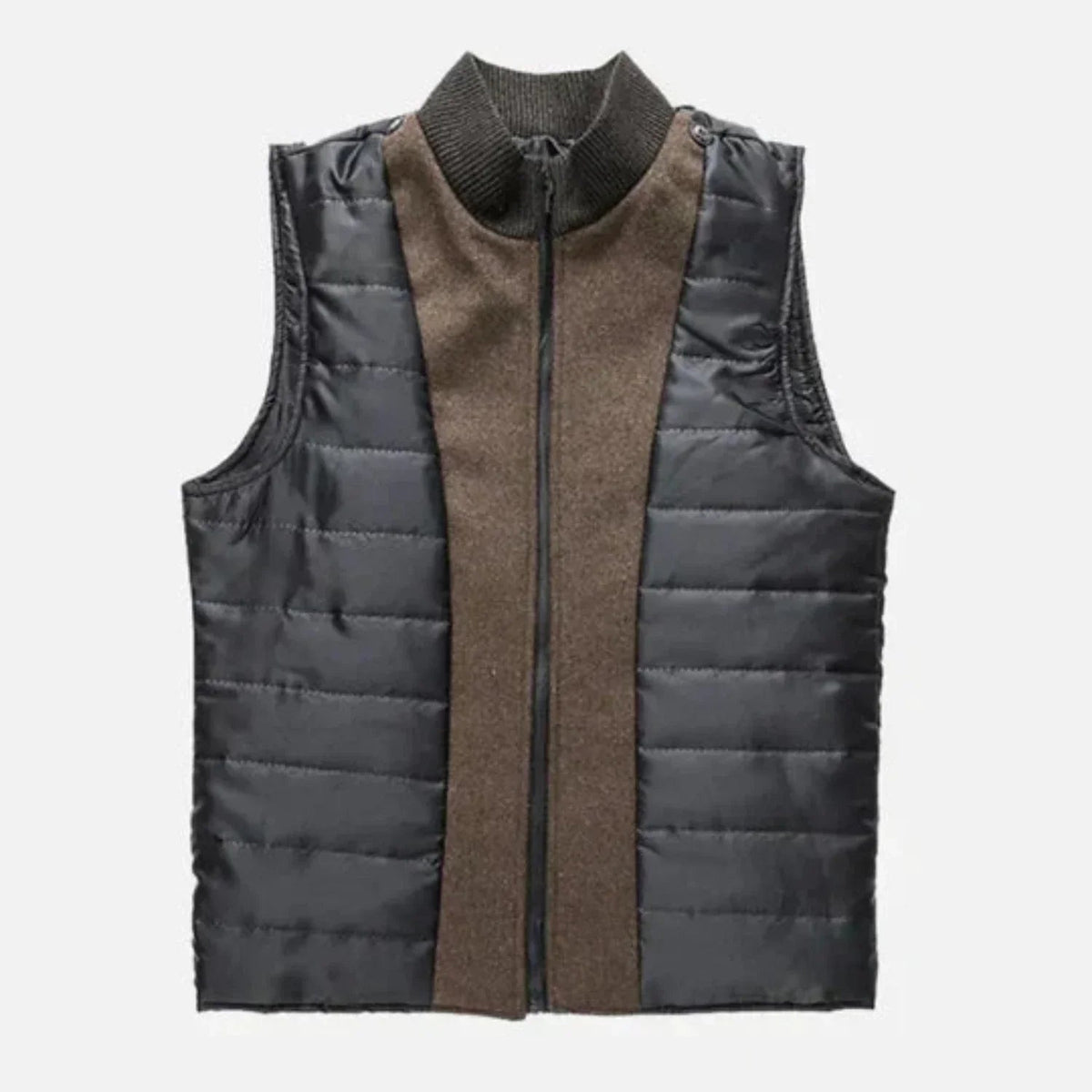 Men's Mid-Length Stand Collar Overcoat