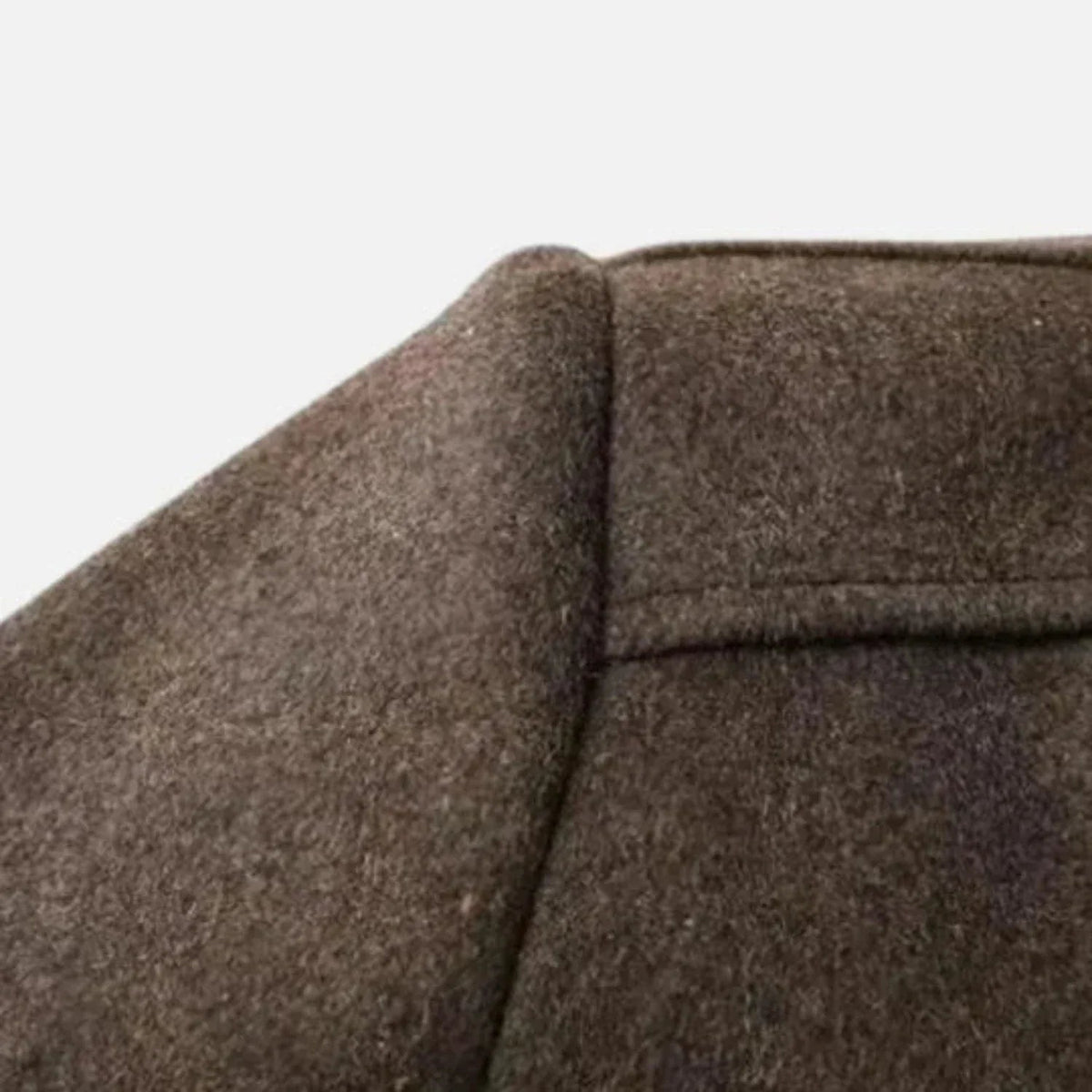 Men's Mid-Length Stand Collar Overcoat
